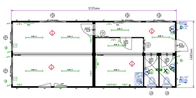 grondplan containerbouw